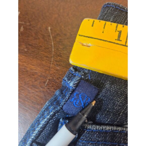 Rock Republic Kasandre Womens Jeans Size 3/4 w/Royal BLue Jewel Crowns - Picture 4 of 11